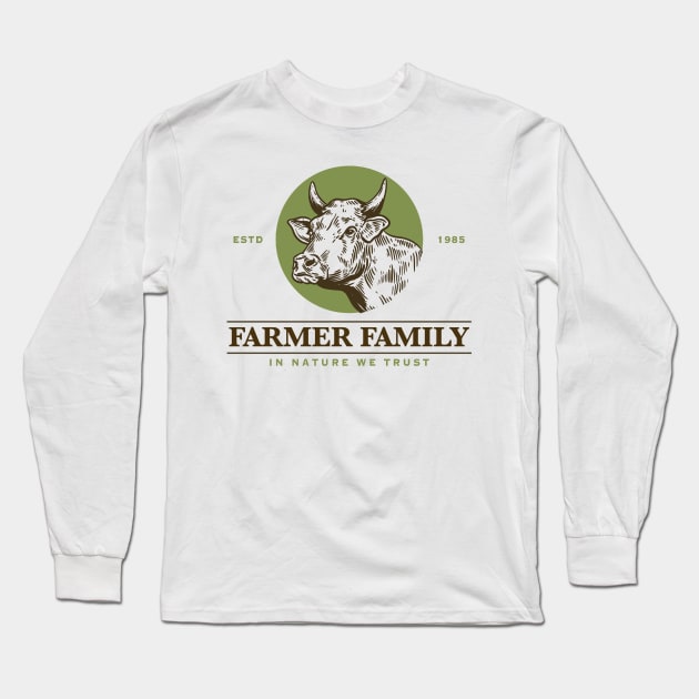 Farmer Family Long Sleeve T-Shirt by ROCKHOPPER